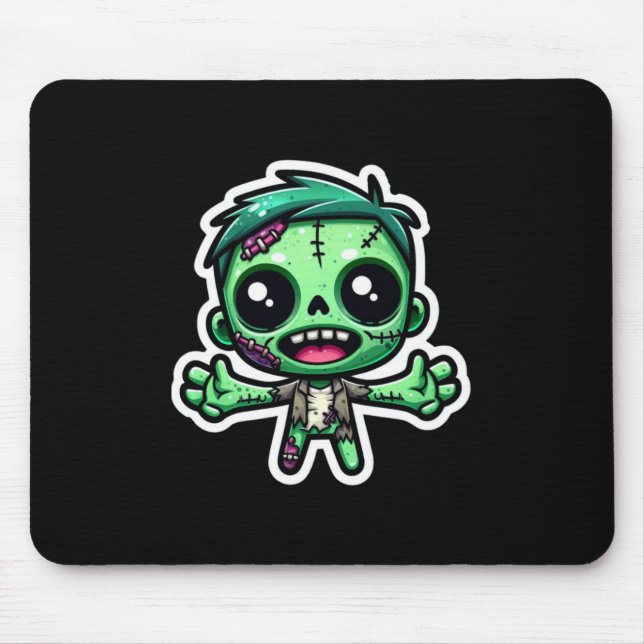 Cute, funny zombie mouse mat (Front)