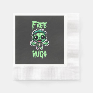 Cute, funny zombie napkin