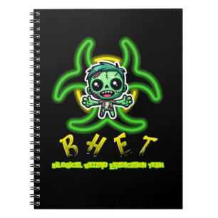 Cute, funny zombie notebook
