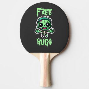 Cute, funny zombie ping pong paddle