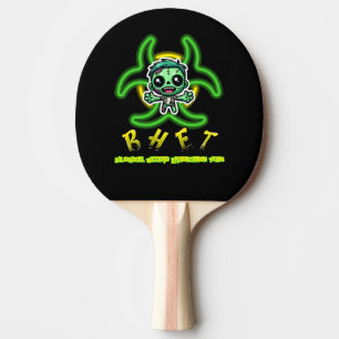 Cute, funny zombie ping pong paddle