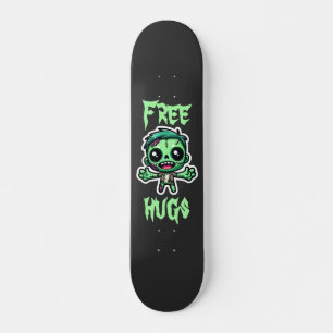 Cute, funny zombie skateboard