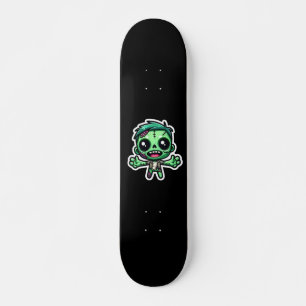 Cute, funny zombie skateboard