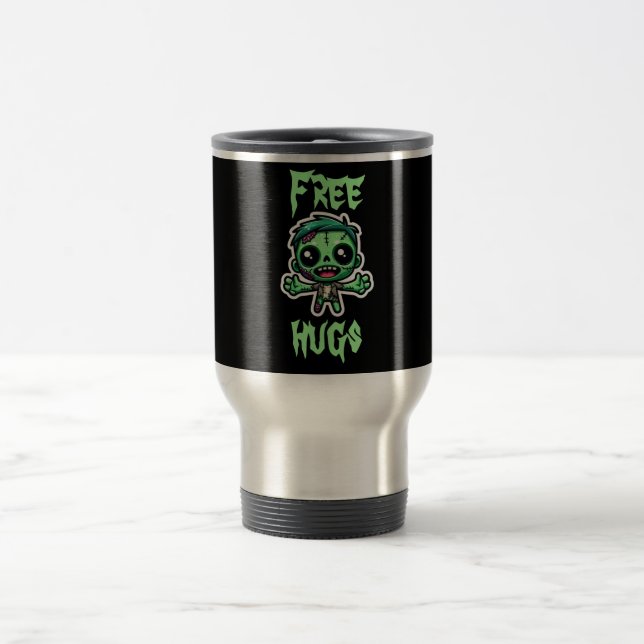 Cute, funny zombie travel mug (Center)