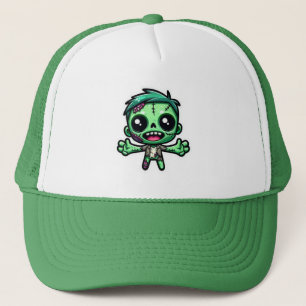Cute, funny zombie trucker hat