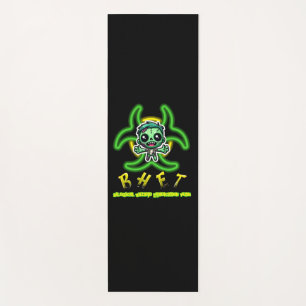 Cute, funny zombie yoga mat