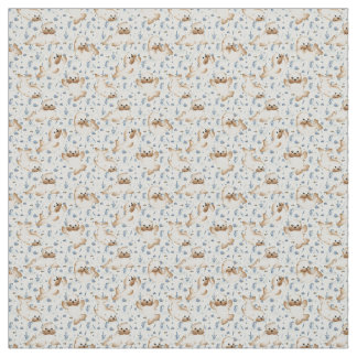 Cute fur seals fabric