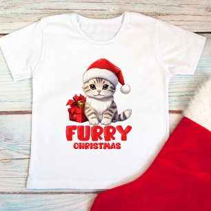 Cute Furry Christmas  Baby T-Shirt