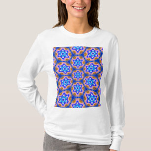 Cute Furry Flowers Pattern T-Shirt