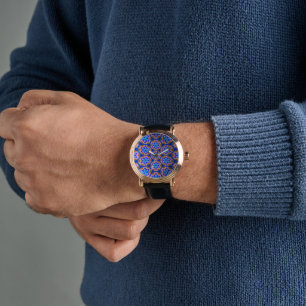Cute Furry Flowers Pattern Watch