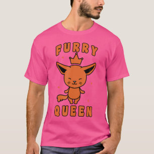 Cute Furry Queen Furries Fandom Fursuit Cosplay Fu T-Shirt