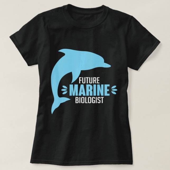 Cute Future Marine Biologist Ocean Science T-Shirt (Design Front)