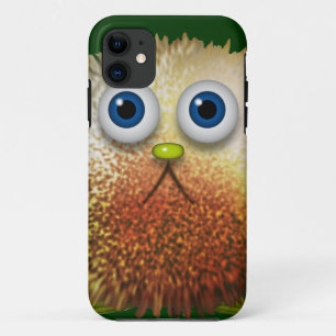 Cute Fuzzy Cartoon Character Art for All iPhone 11 Case