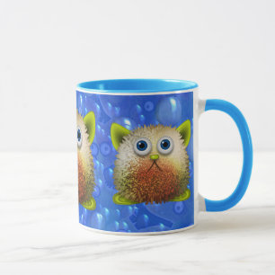 Cute Fuzzy Cartoon Character Art for All Mug