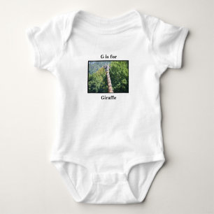 Cute G is for Giraffe Baby one-piece Bodysuit