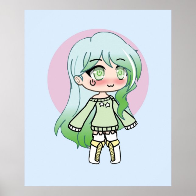 Cute Gacha Series Girl  Riley Poster (Front)
