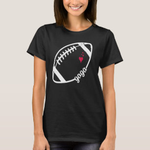 Cute Gaga With Heart Football Men Women Team Game T-Shirt