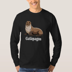 Cute Galapagos Sea Lion Design for Wildlife Lovers T-Shirt