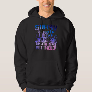 Cute Galaxy Rottweiler Dog Galaxy Space Dog Owner Hoodie