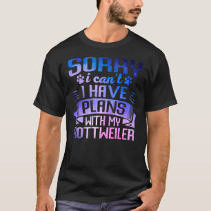 Cute Galaxy Rottweiler Dog Galaxy Space Dog Owner T-Shirt