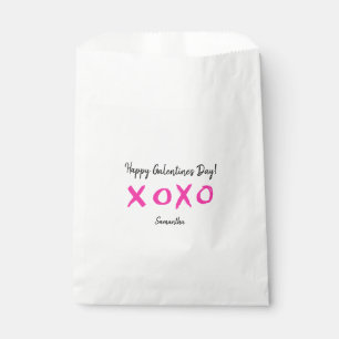Cute Galentines day XOXO pink treat Favour Bags