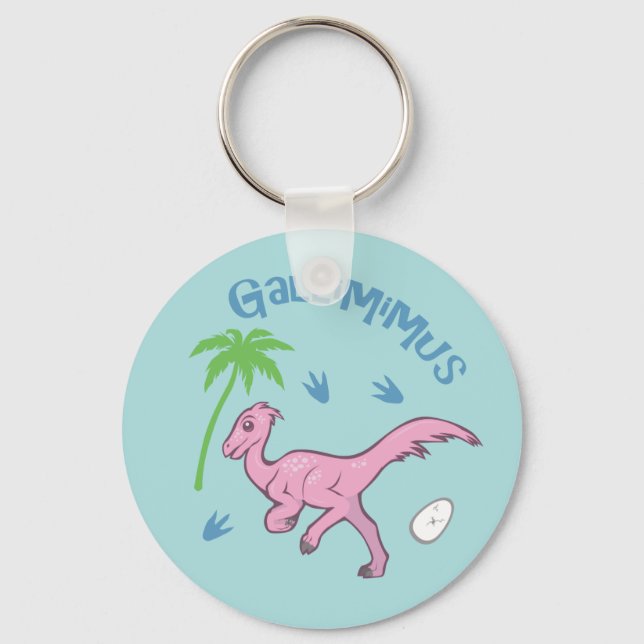 Cute Gallimimus Key Ring (Front)