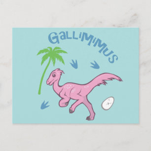 Cute Gallimimus Postcard