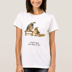 Cute Gambel’s Quail Covey  T-Shirt