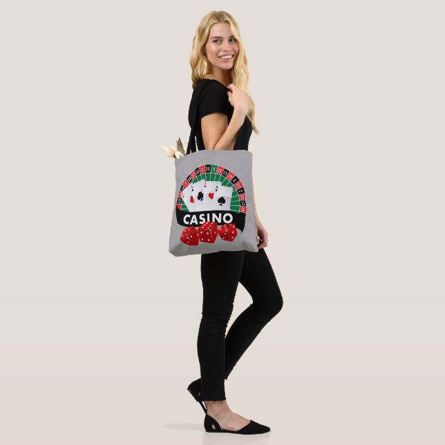 Cute gambling Casino tote bag (On Model)