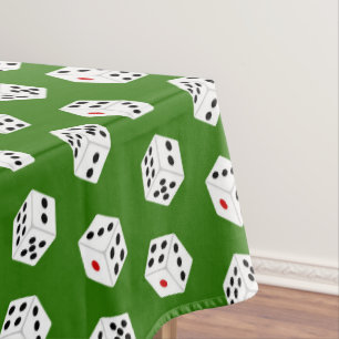 Cute gambling dice pattern party tablecloth