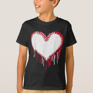 Cute Game Day Baseball Softball Heart Funny Sport T-Shirt
