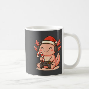 Cute Gamer Axolotl Christmas Design  Coffee Mug