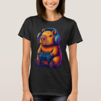 Cute Gamer Capybara — with Headset & Controller