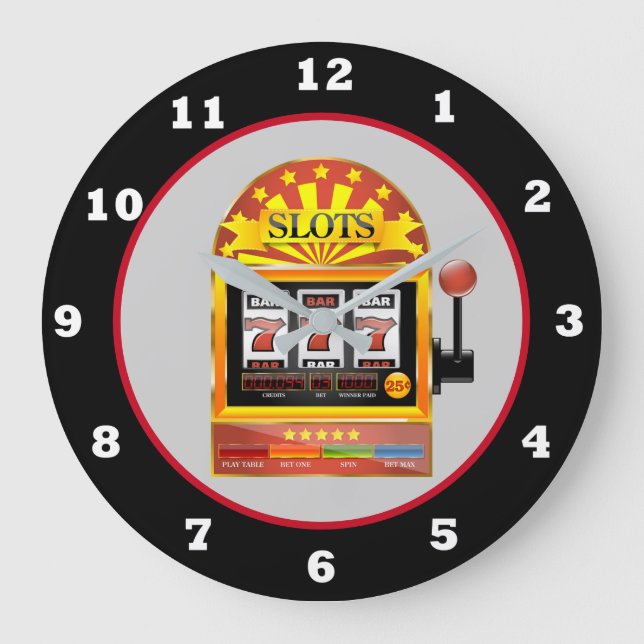 Cute Gaming machine decor Casino clock (Front)