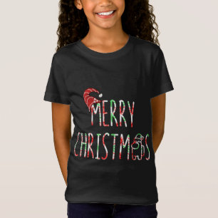 Cute Gaming Merry Christmas with Santa Hat T-Shirt