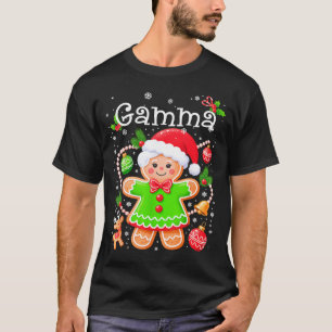 Cute Gamma Gingerbread Family Matching Christmas C T-Shirt