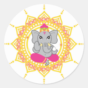 Cute Ganesha labels