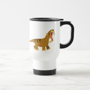 Cute Gaping Mouth Thylacosmilus Commuter Mug