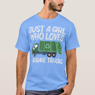 Cute Garbage Truck Design For Girls Kids Trash Tru T-Shirt