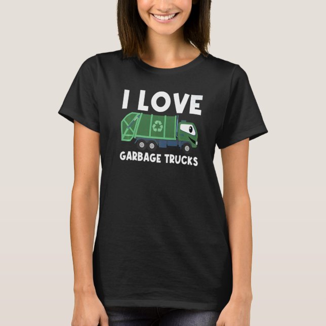 Cute Garbage Truck For Men Women Trash Truck T-Shirt (Front)
