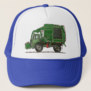 Cute Garbage Truck Trash Truck Trucker Hat