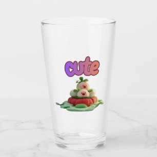 Cute Garden Delights Glass Cup
