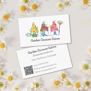 Cute Garden Gnomes Business Card