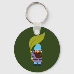 Cute garden gnomes fun key ring