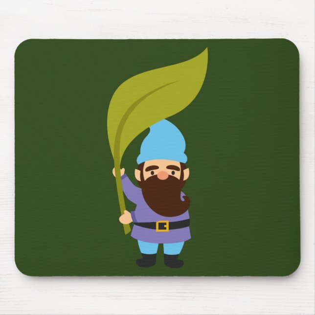 Cute garden gnomes fun mouse mat (Front)