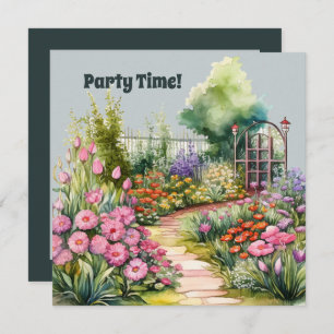 Cute Garden party lovers Invitation