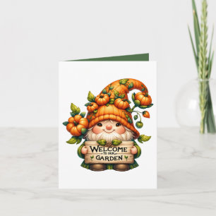 Cute Garden party welcome Fall customisable Card