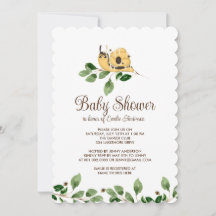 Cute Garden Snail Bee Hive Party Invitation