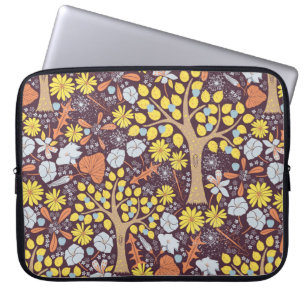 Cute garden vintage repeat seamless pattern. Apple Laptop Sleeve