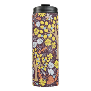 Cute garden vintage repeat seamless pattern. Apple Thermal Tumbler